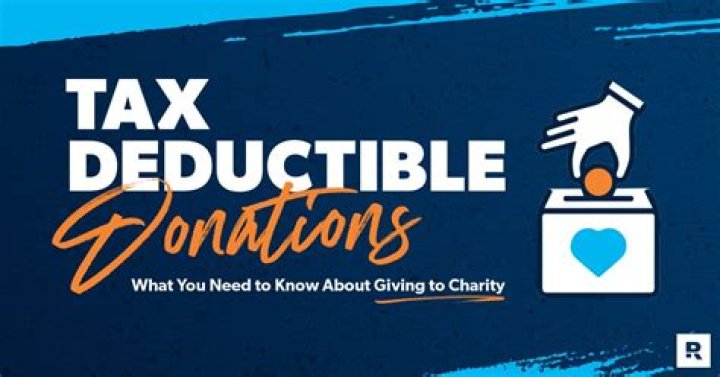 Are household donations tax deductible?