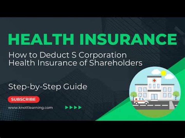 Can S Corp shareholder deduct disability insurance?