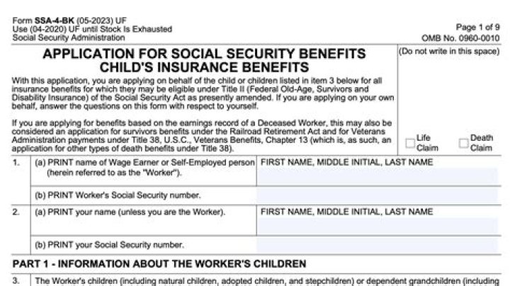 Does Social Security pass to surviving child?
