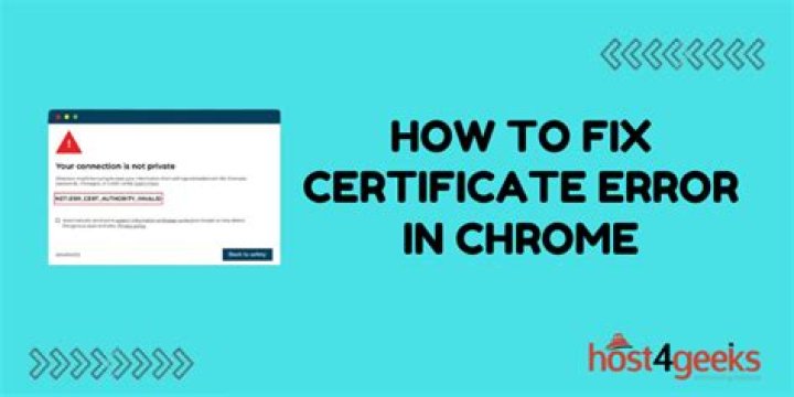 How do I fix certificate authority error?