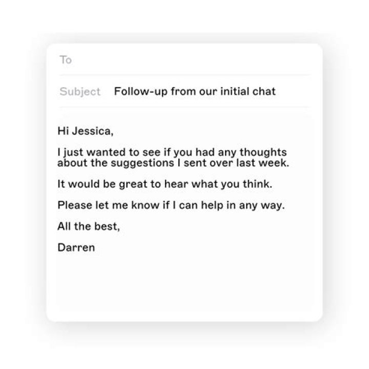 How do you send a follow up question?