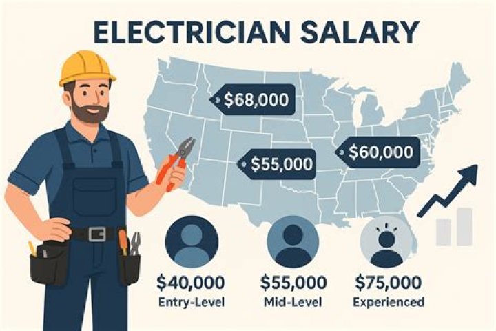 How much do electricians make overseas?