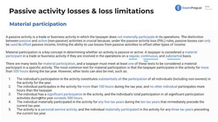 Is rental a passive activity?