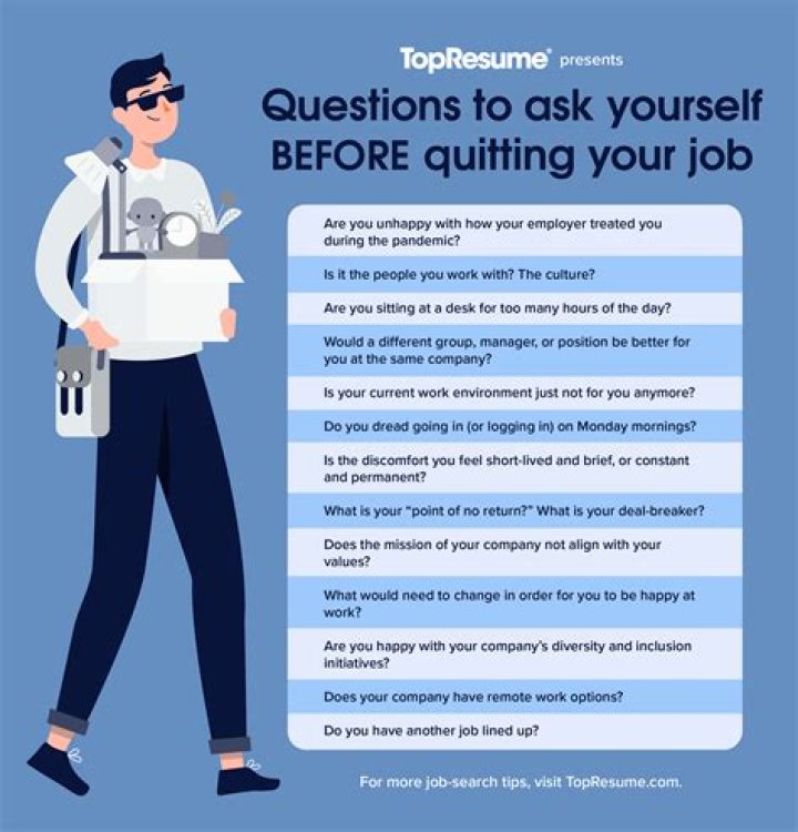 What do I need to know before quitting my job?