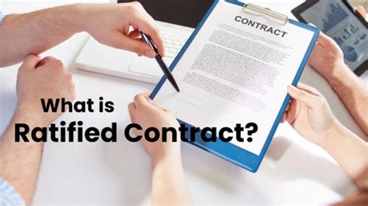 What is a ratified sales contract?